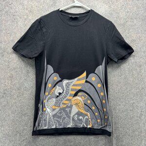 Versace Collection Shirt Mens Small Black Mythical Animal Graphic Tee Designer